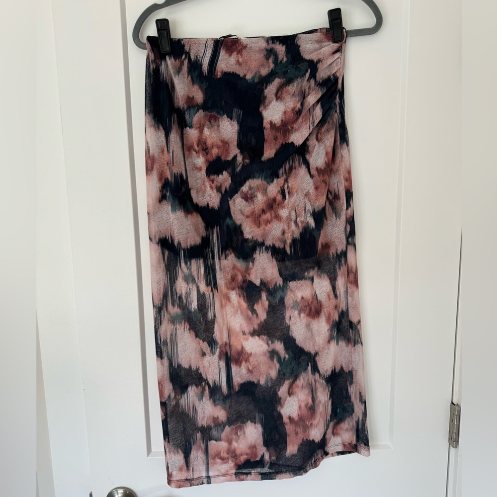 Abercrombie mesh floral skirt